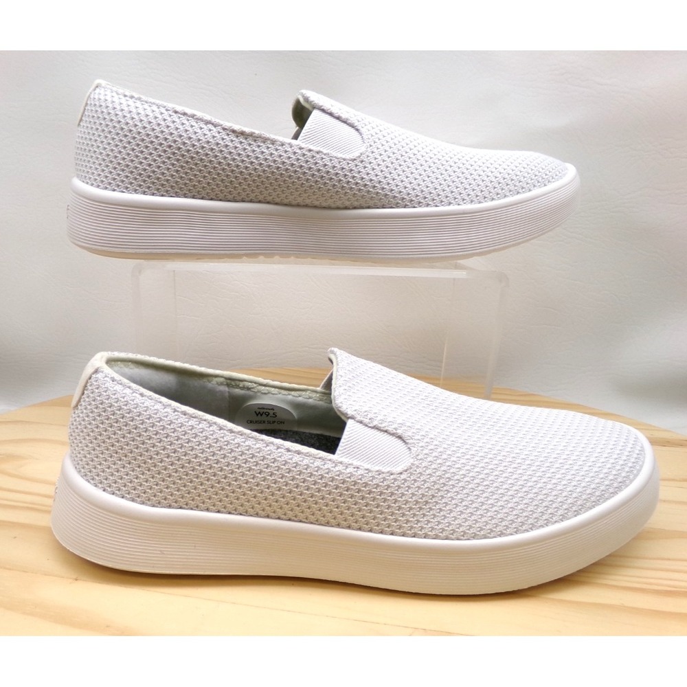 Allbirds Cruiser Slip On Shoes Womens White Sz 9.5 Knit Sneakers Casual Comfort